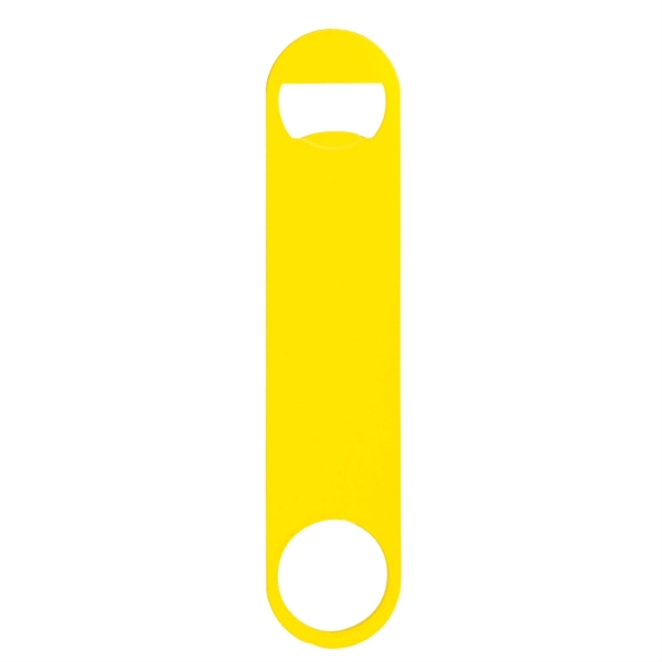 Yellow color option for Paddle Style Powder Coated Steel Bottle Opener