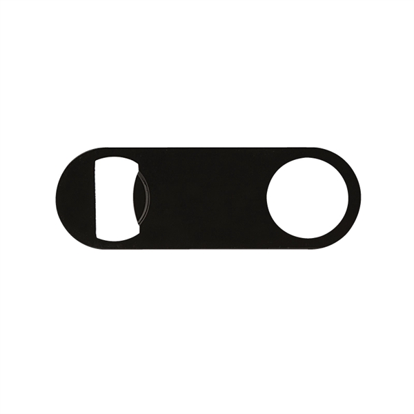 Black color option for Short Paddle Style Stainless Steel Bottle Opener