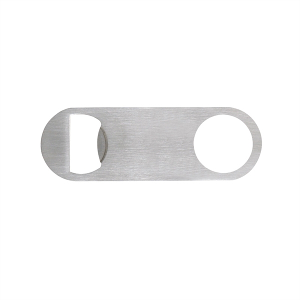 Silver color option for Short Paddle Style Stainless Steel Bottle Opener