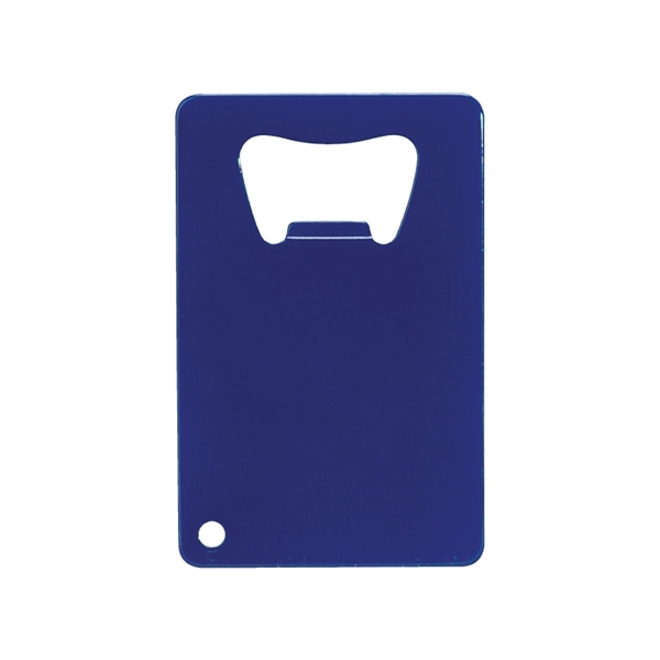 Blue color option for Credit Card Powder Coated Bottle Opener