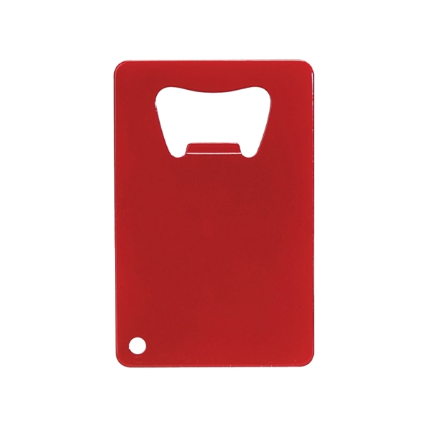 Red color option for Credit Card Powder Coated Bottle Opener