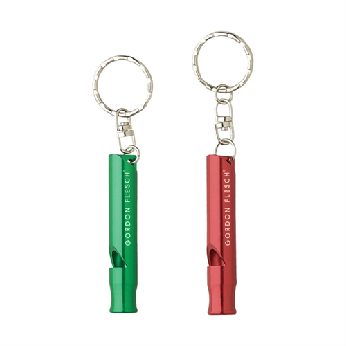 Main photo of Clearance Item! Aluminum Whistle Keyring