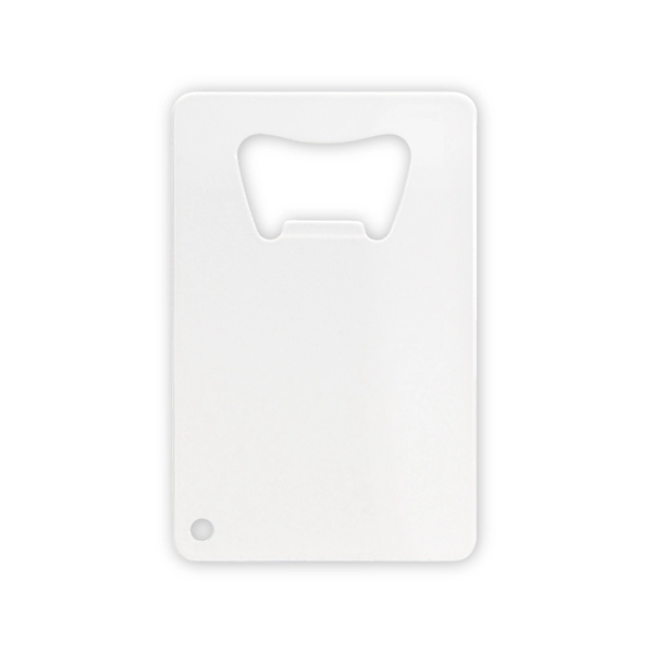 White color option for Credit Card 4 Color Process (Vers Aprint Tm) Bottle Opener