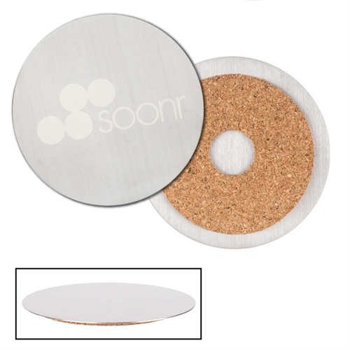 Main photo of Stainless Steel Round Beverage Coaster