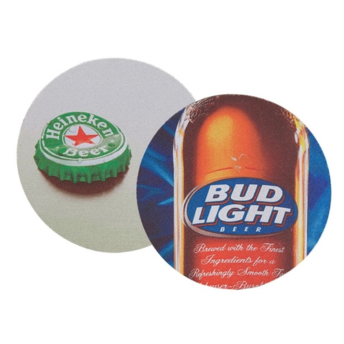 Main photo of Round Soft Rubber & Jersey Skid Resistant Neoprene Coaster