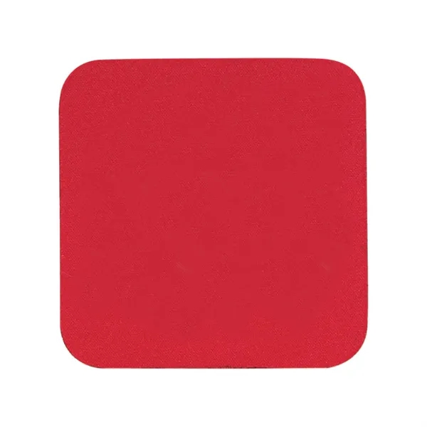 Red color option for Square Soft Rubber & Jersey Skid Resistant Neoprene Coaster