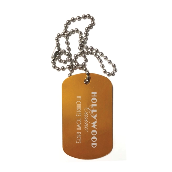 Orange color option for Aluminum Pet Dog Tag