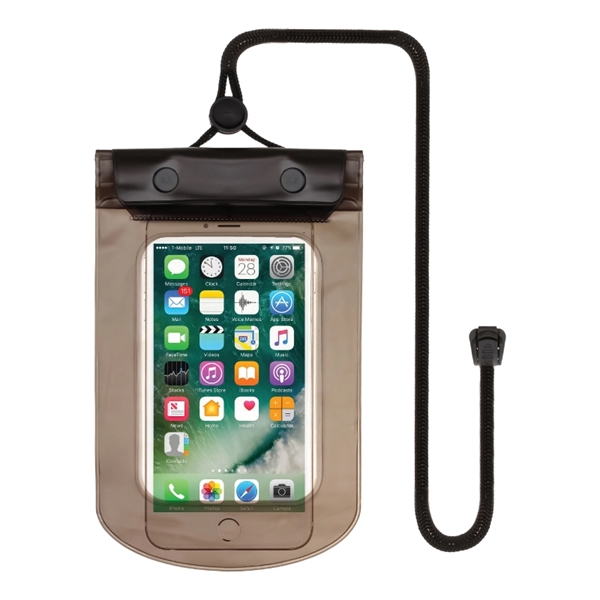 Translucent Black color option for Waterproof Smartphone Dry Bag Pouch
