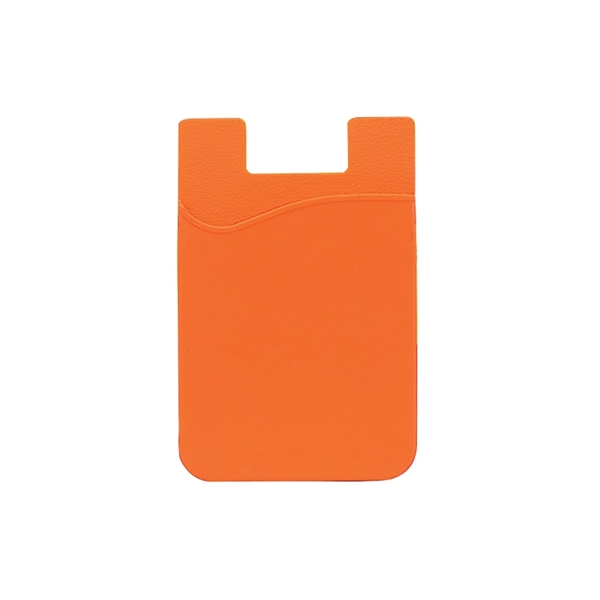 Orange color option for Clearance! Slim Silicone Smartphone Mobile Wallet