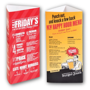 Photo of Large 3 Sided 11 Pt. Glossy Table Tent