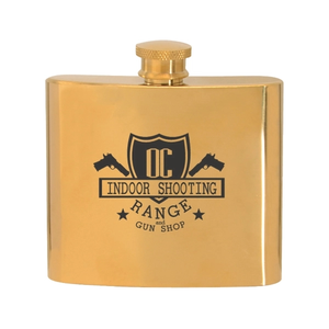Photo of 5 Oz. Stainless Steel Gold Plated Hip Flask
