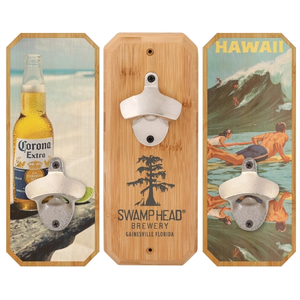 Photo of Emerson Bamboo Plaque Wall Mounted Bottle Opener