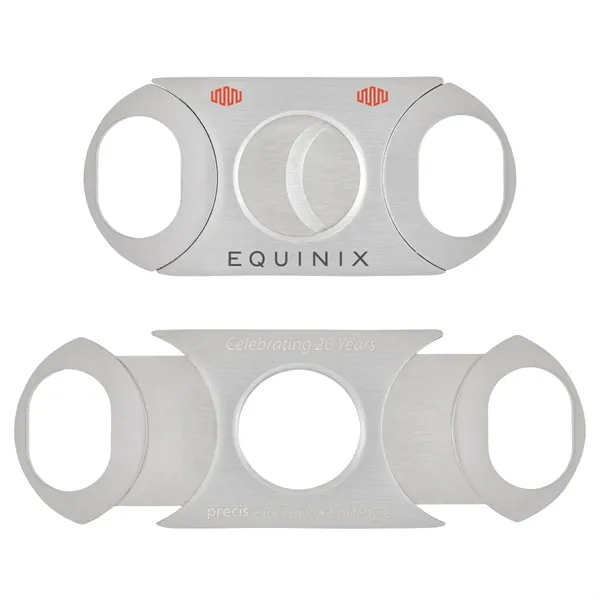 Silver color option for Magnifico Lux 64 Gauge Dual Blade Cigar Cutter