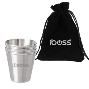 Photo of 4 Pack 2 Oz. Stainless Steel Shot Glass Cups