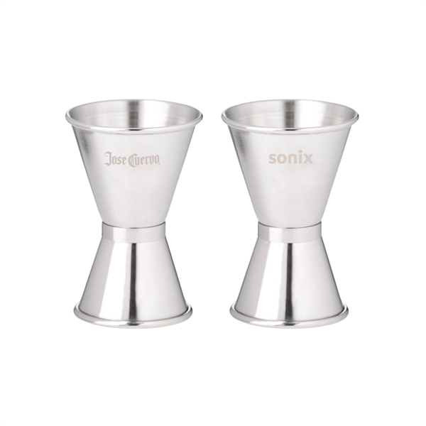Silver color option for Double Sided Stainless Steel Cocktail Jigger