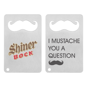 Photo of Mustache Credit Card Bottle Opener