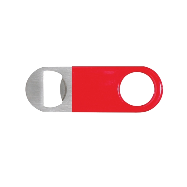 Red color option for Short Paddle Vinyl Wrapped Bottle Opener