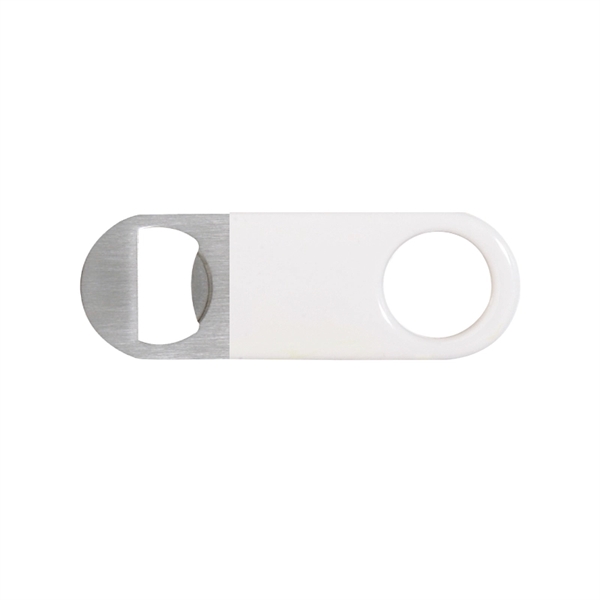 White color option for Short Paddle Vinyl Wrapped Bottle Opener