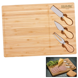 Photo of Astor Bamboo Cheese Board Knife Set