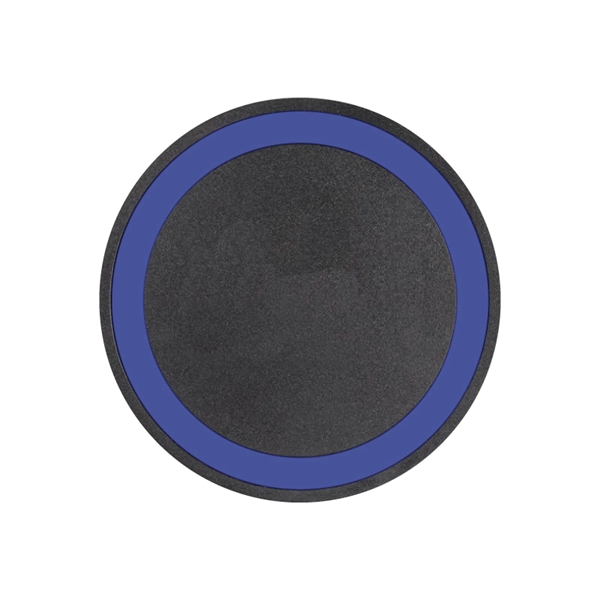 Blue color option for 10w Black Qi Wireless Puck Smartphone Charging Pad 10 Watt