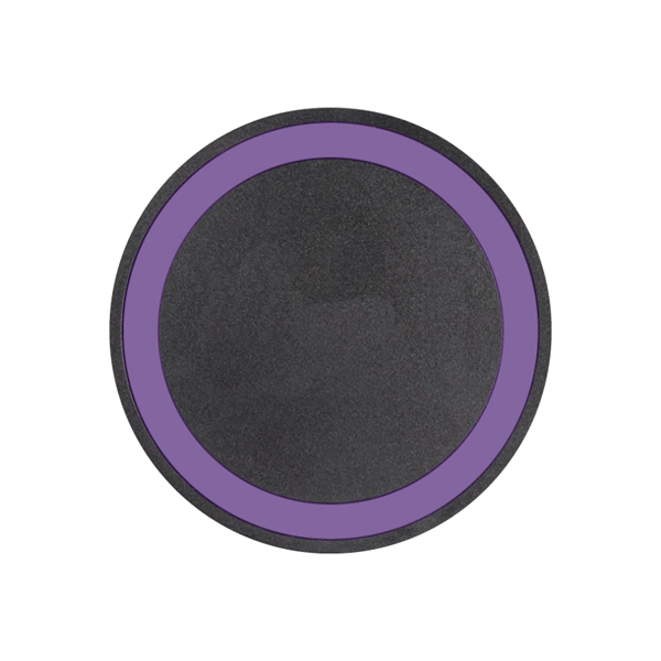 Purple color option for 10w Black Qi Wireless Puck Smartphone Charging Pad 10 Watt
