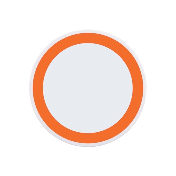 Orange color option for 10w White Qi Wireless Puck Smartphone Charging Pad 10 Watt