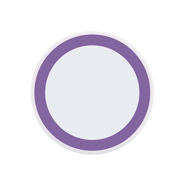 Purple color option for 10w White Qi Wireless Puck Smartphone Charging Pad 10 Watt