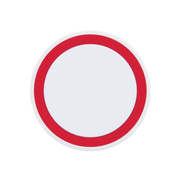 Red color option for 10w White Qi Wireless Puck Smartphone Charging Pad 10 Watt