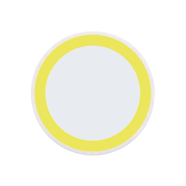 Yellow color option for 10w White Qi Wireless Puck Smartphone Charging Pad 10 Watt