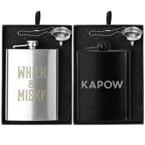 Main photo of Oakhurst 8 Oz. Flask And Funnel Gift Set