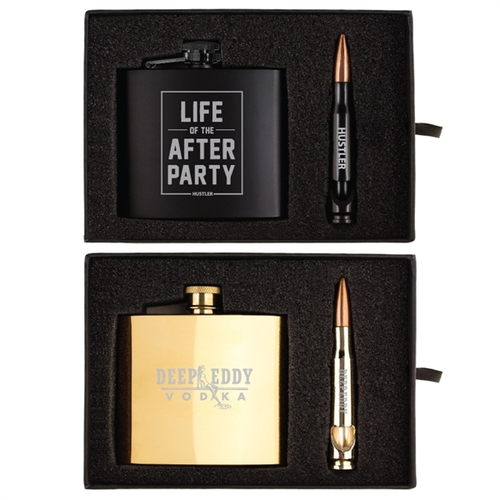 Main photo of Tactical 5 Oz. Flask And Bullet Bottle Opener Gift Set