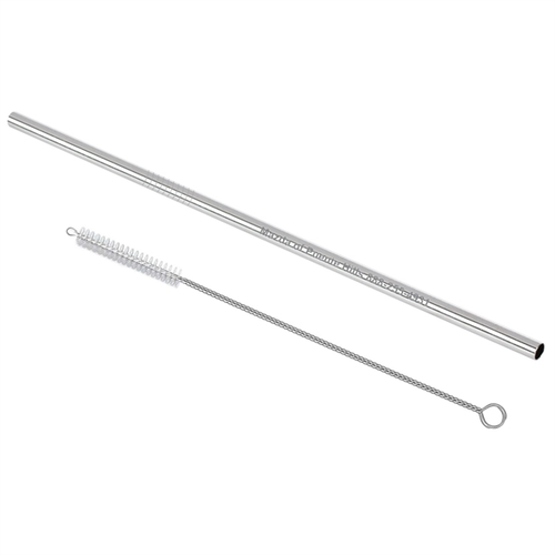Main photo of Stainless Steel Straw With Pipe Cleaner Brush