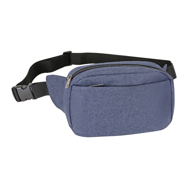 Navy Blue color option for Heather 3 Zipper Fanny Waist Pack