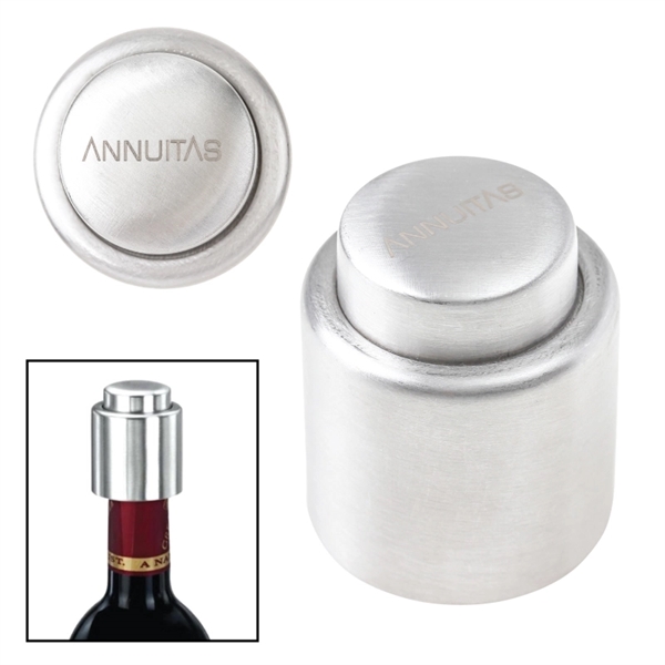 Silver color option for Stainless Steel Vacuum Wine Stopper