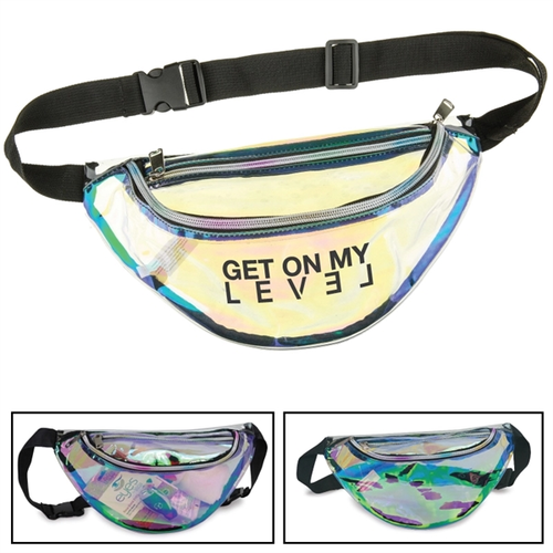 Main photo of Clear Reflective Holographic Fanny Pack