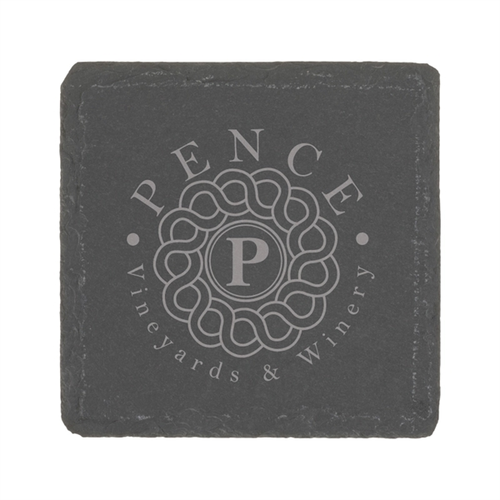 Main photo of Natural Slate Stone Square Coaster