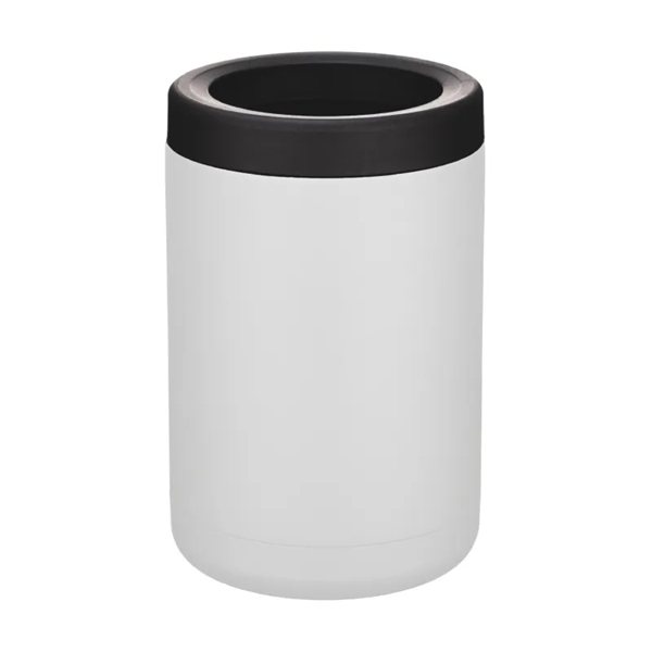 White color option for Powder Coated 2 In 1 Vacuum Insulated Can Holder And Tumbler