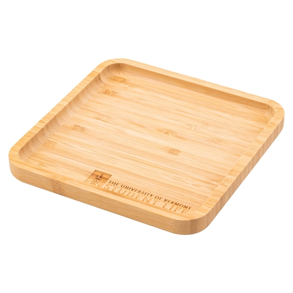 Bamboo color option for Square Bamboo Serving Tray