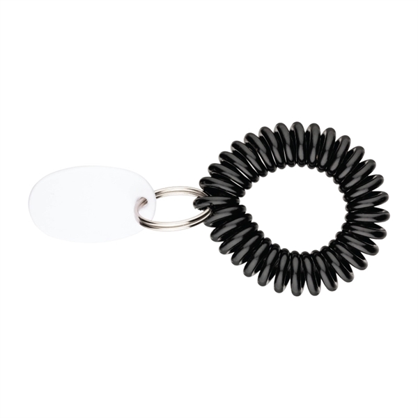 Black color option for Eva Bracelet Wrist Coil W/Tag Keyring