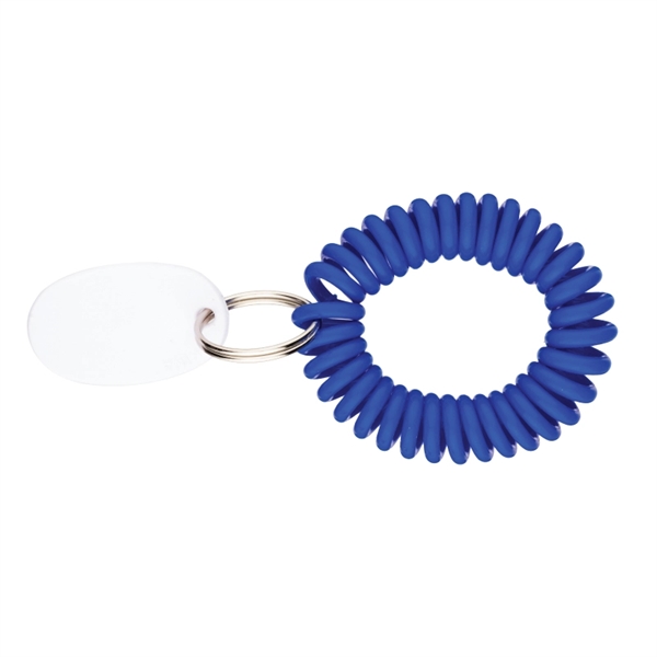 Blue color option for Eva Bracelet Wrist Coil W/Tag Keyring