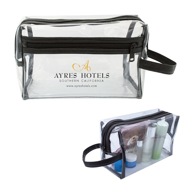 Clear color option for Clear Toiletries Travel Kit Bag