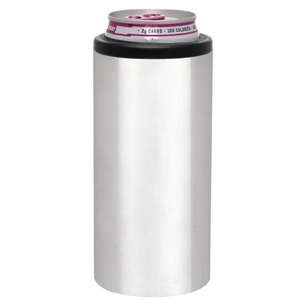 Silver color option for Skinny Slim 2 In 1 Vacuum Insulated Can Holder And Tumbler