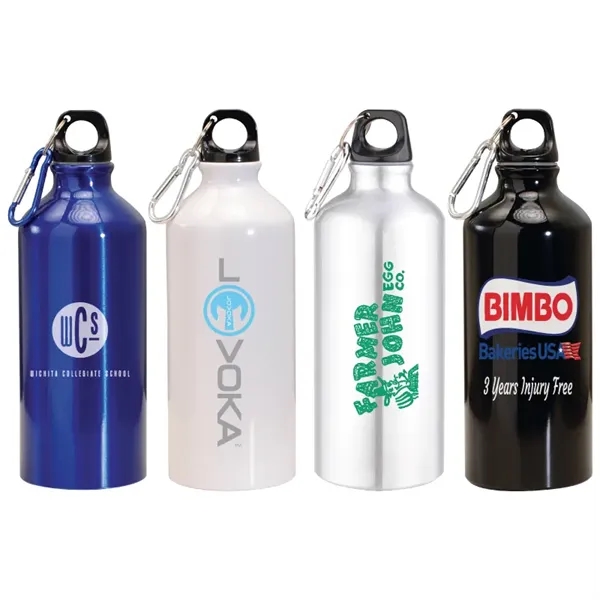 Blue color option for 20 Oz. Aluminum Water Bottle W/ Carabiner