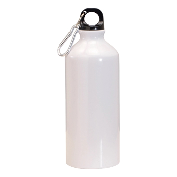 White color option for 20 Oz. Aluminum Water Bottle W/ Carabiner