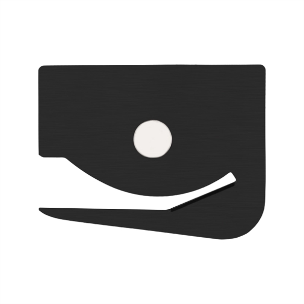 Black color option for Stainless Steel Letter Opener W/Magnet