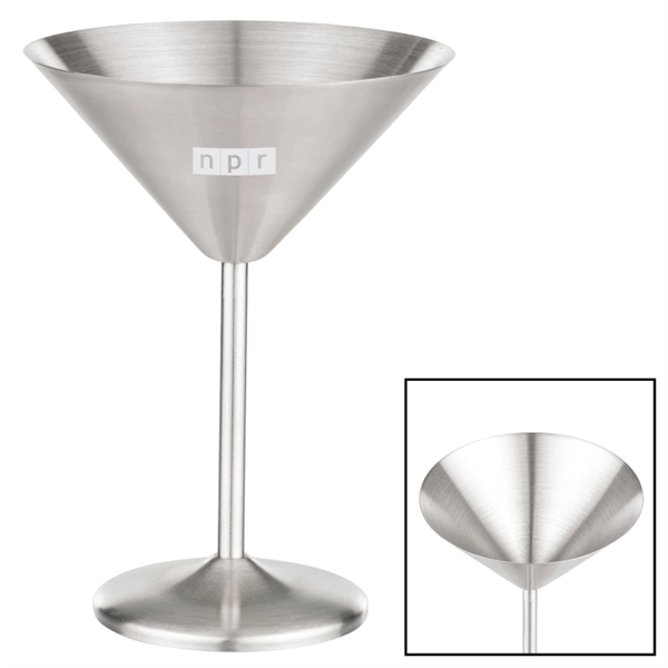 Stainless Steel color option for 10 Oz. Stainless Steel Martini Glass