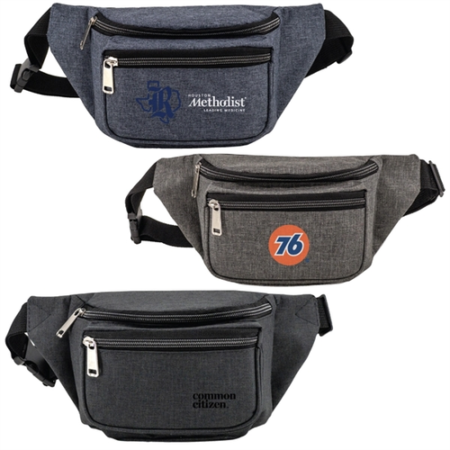 Main photo of Heather Triple Zipper Fanny Pack