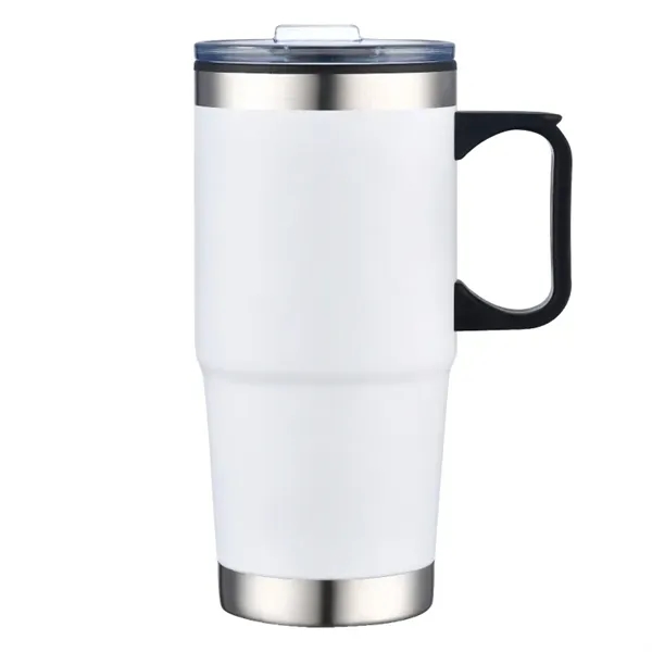 White color option for Polar 24 Oz. Double Walled Travel Mug W/ Handle