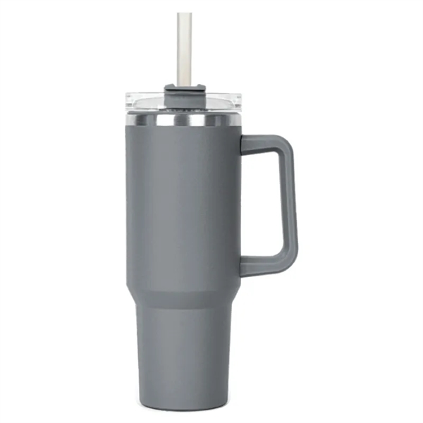 Gray color option for Bright Beluga 40 Oz. Vacuum Insulated Tumbler Mug W/ Handle