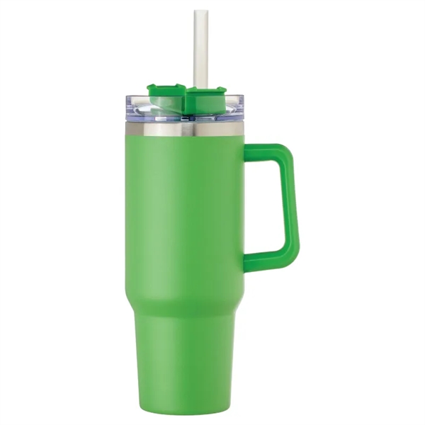 Green color option for Bright Beluga 40 Oz. Vacuum Insulated Tumbler Mug W/ Handle